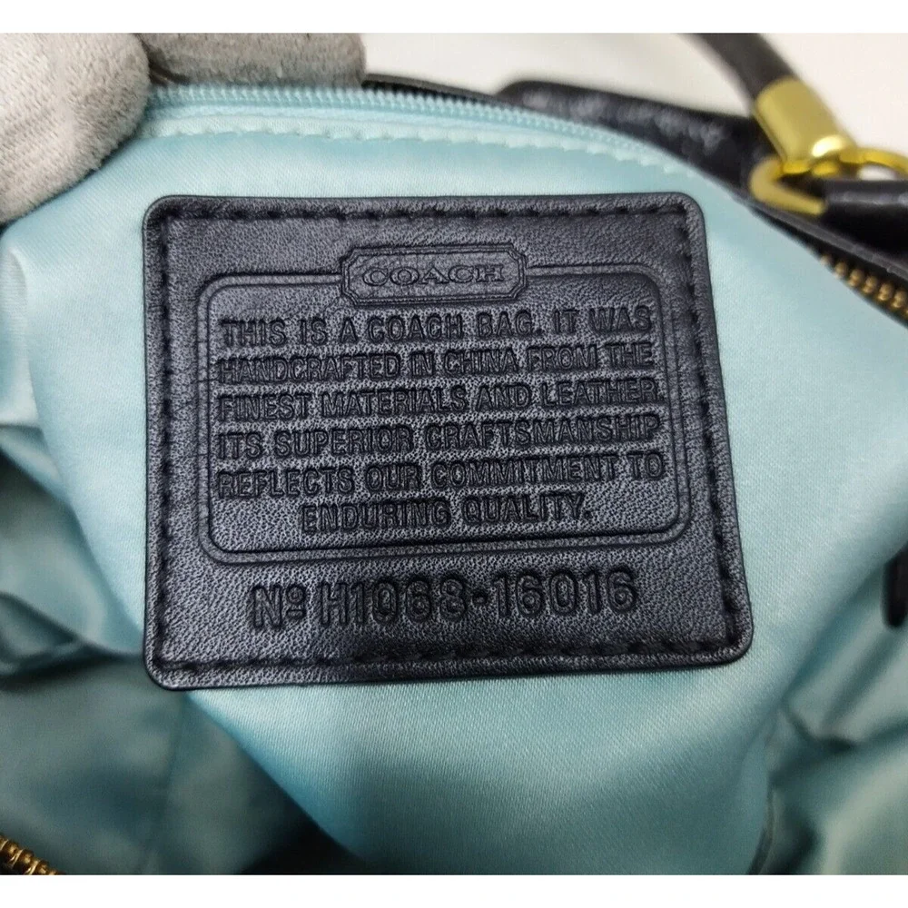 Coach black patent